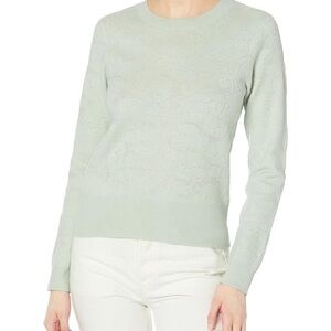 Club Monaco Light Green Textured Sweater